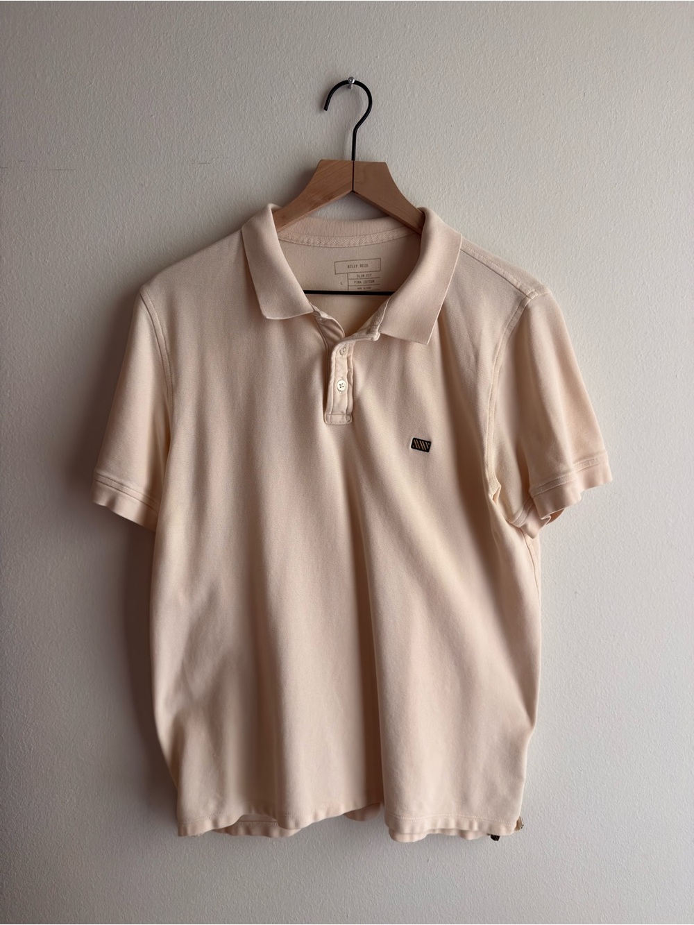 Billy Reid Men's Cream Polo Shirt